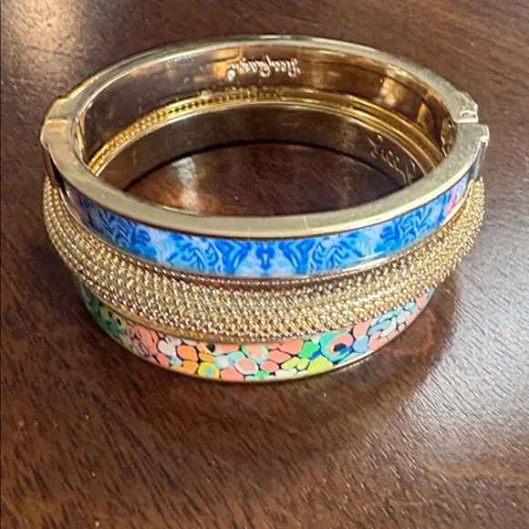 Set of 3 Lilly Pulitzer bangle bracelets - Picture 3 of 10